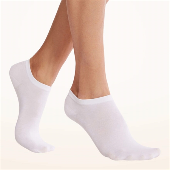 Wolford Sneaker Cotton Socks, Hvid 